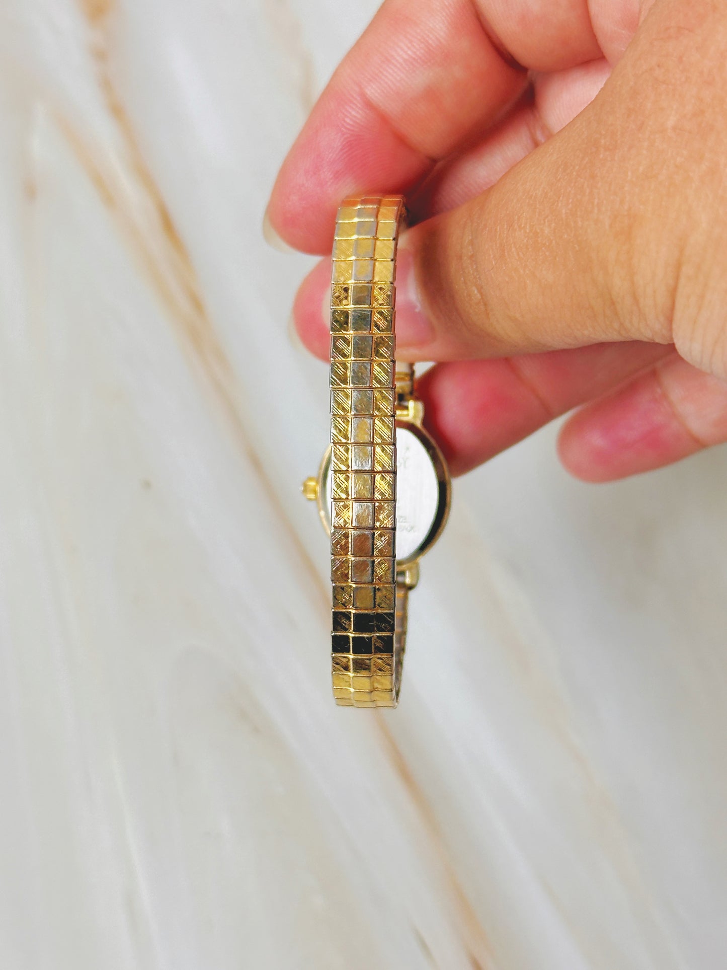Embassy Women’s Gold Tone Oval Dress Watch – Diamond Accent – Quartz Bracelet Watch