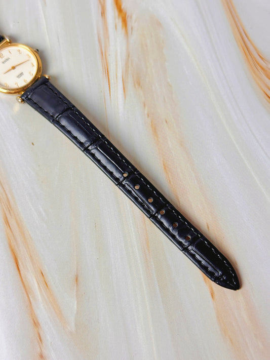 Citizen Excela Women’s Watch – Gold Tone Case – Quartz – Classic Arabic Dial – New Leather Strap
