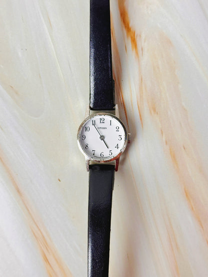Citizen Vintage Women’s Watch – Classic White Arabic Dial – Quartz – New Leather Strap