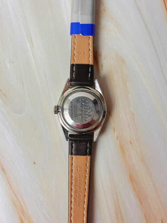Vintage Citizen Seine Women’s Watch – 21 Jewels Mechanical – Stainless Steel – New Leather Strap
