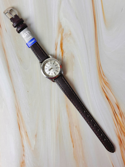 Vintage Citizen Seine Women’s Watch – 21 Jewels Mechanical – Stainless Steel – New Leather Strap