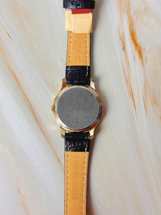 Seiko Avenue Women’s Watch – Gold Tone Case – Classic Arabic Dial – New Leather Strap