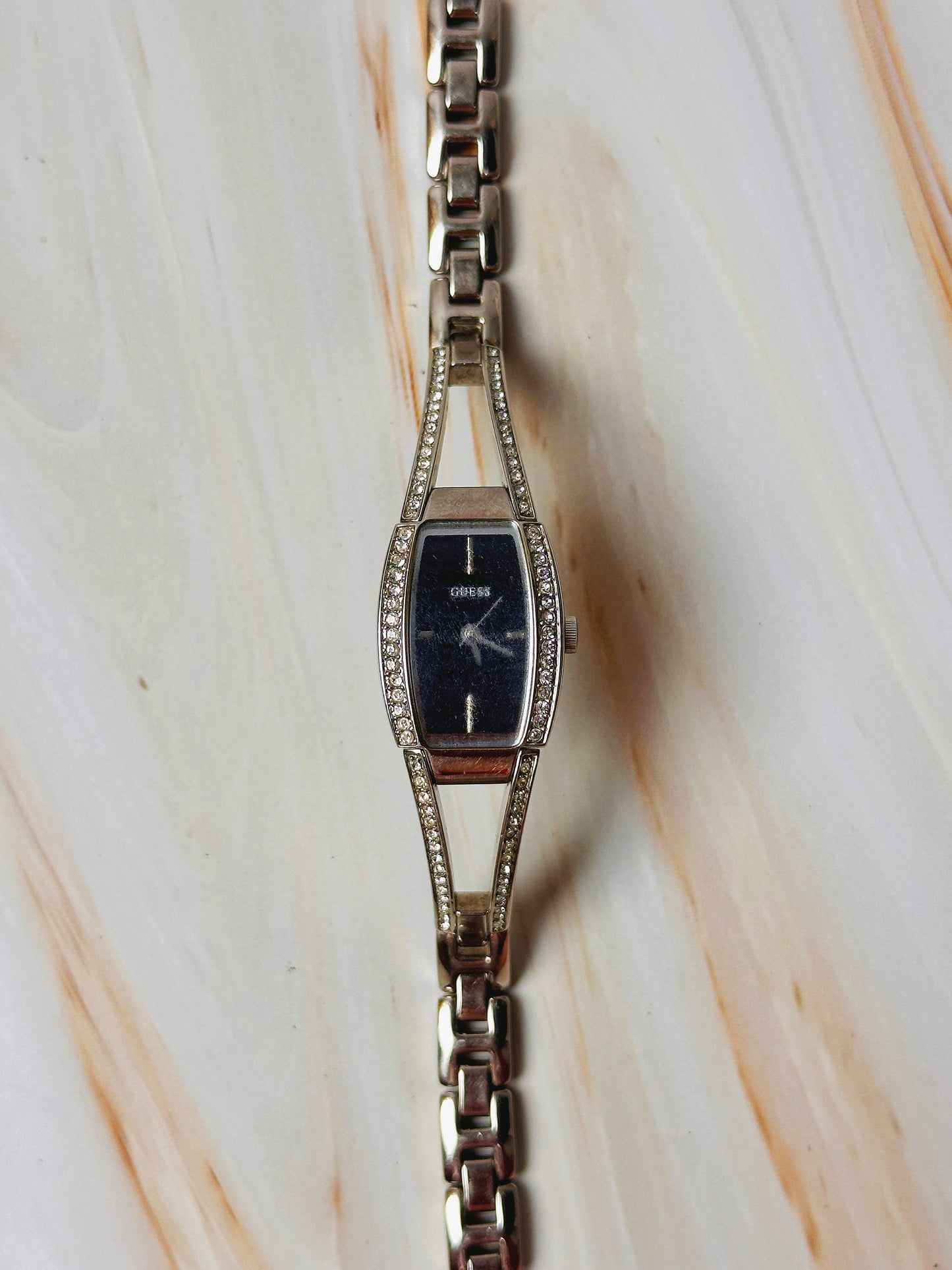 Guess Women’s Watch – Crystal Accent Case – Black Dial – Quartz