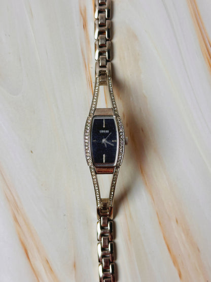 Guess Women’s Watch – Crystal Accent Case – Black Dial – Quartz