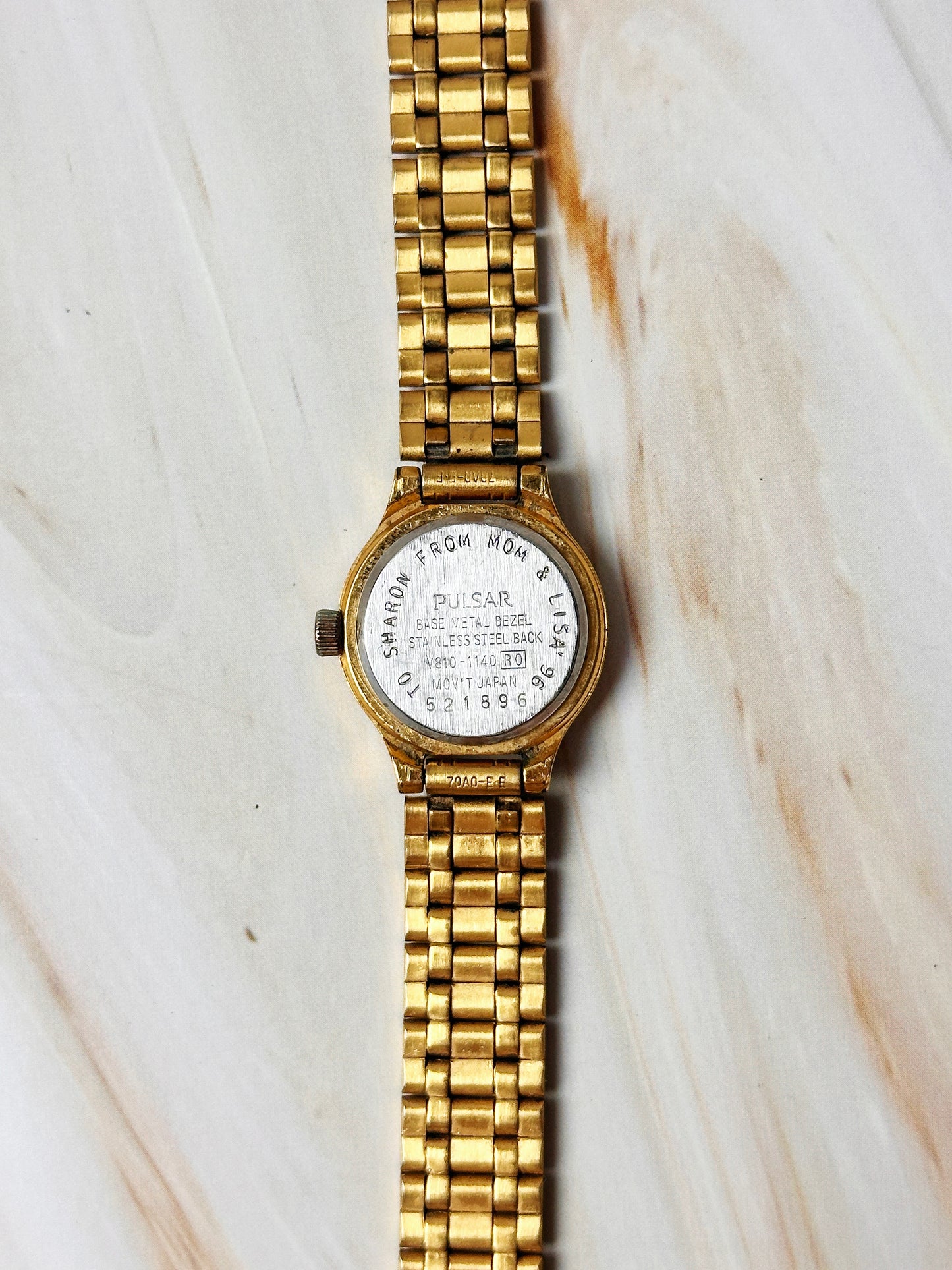 Pulsar Women’s Watch – Quartz – Gold Tone Bracelet – Champagne Dial