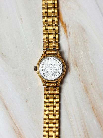 Pulsar Women’s Watch – Quartz – Gold Tone Bracelet – Champagne Dial
