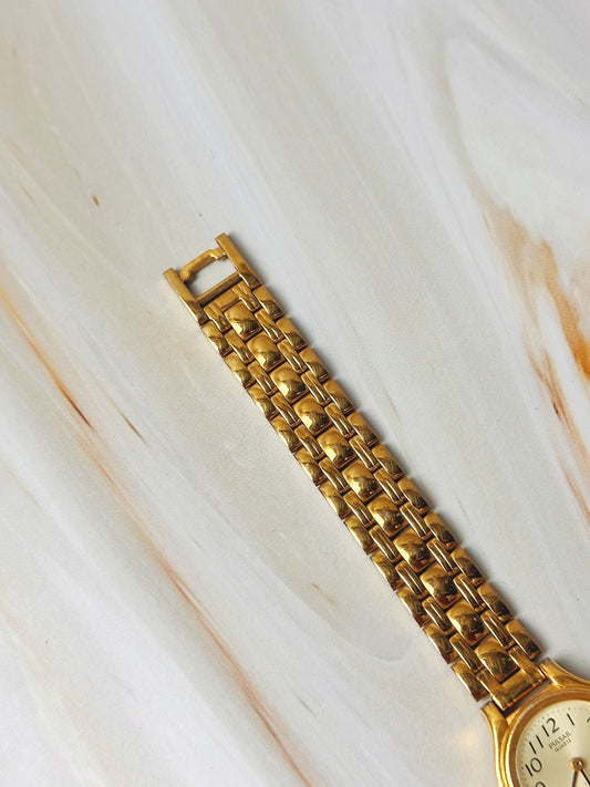 Pulsar Women’s Watch – Quartz – Gold Tone Bracelet – Champagne Dial