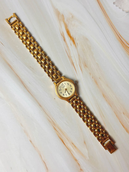 Pulsar Women’s Watch – Quartz – Gold Tone Bracelet – Champagne Dial