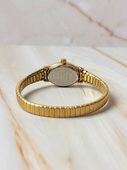 Timex Women’s Watch – Gold Tone – Oval Case – Expansion Bracelet – Quartz