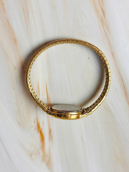 Timex Women’s Watch – Gold Tone – Oval Case – Expansion Bracelet – Quartz