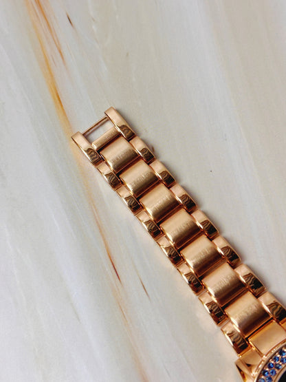Style & Co Women’s Watch – Purple Dial – Crystal Bezel – Rose Gold Tone Bracelet