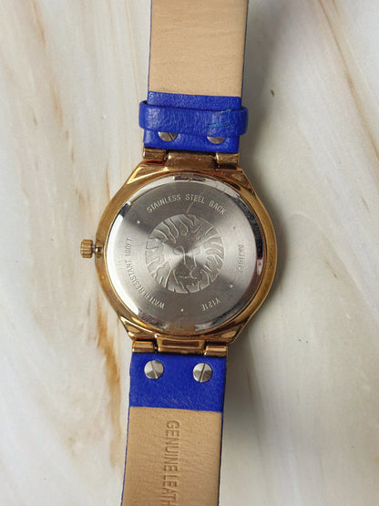 Anne Klein Ladies Watch – Blue Dial & Strap – Rose Gold Tone – Minimalist – With Box