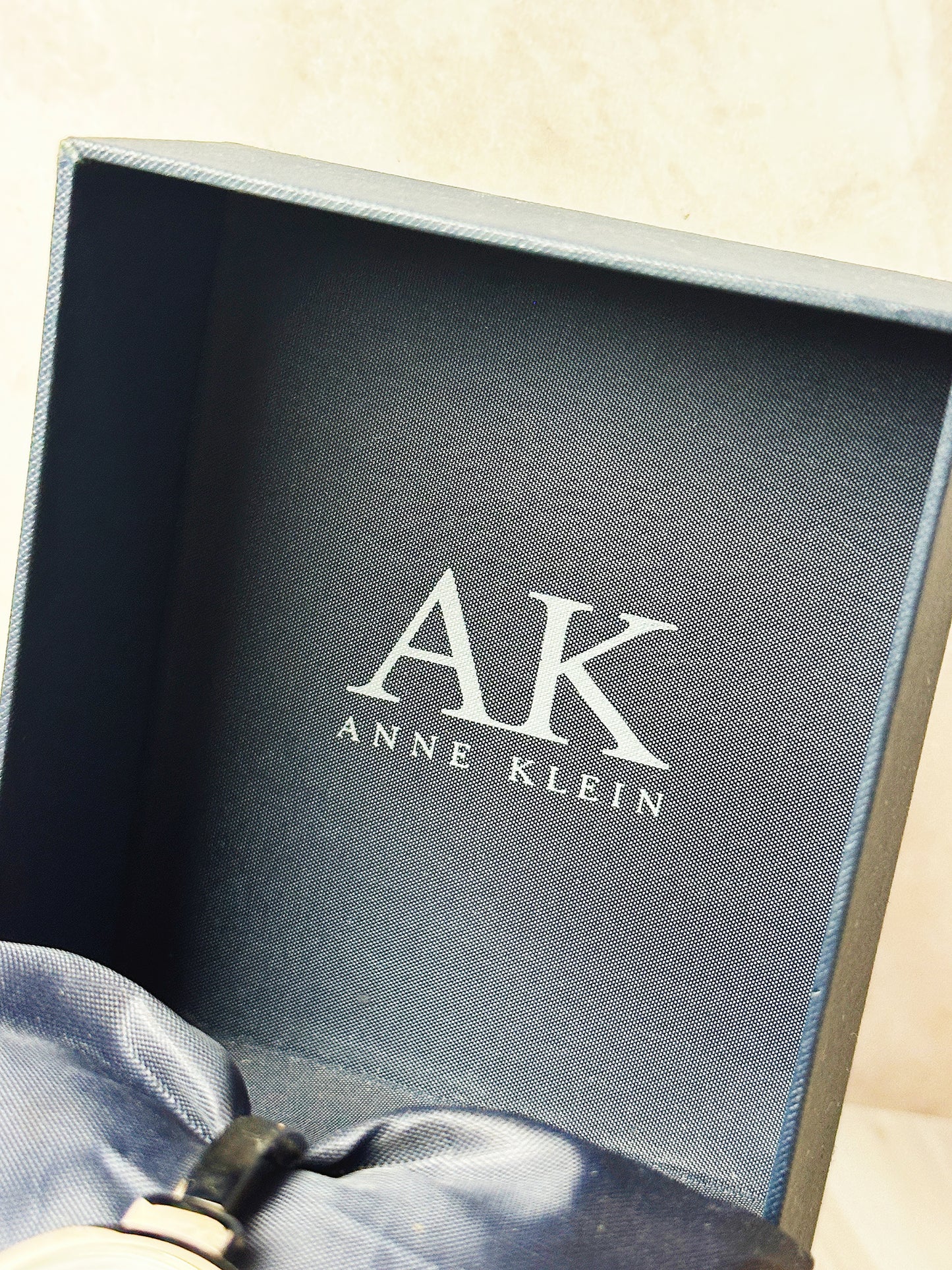 Anne Klein AK Diamond Ladies Watch – Silver Bangle – Minimalist Dial – With Box
