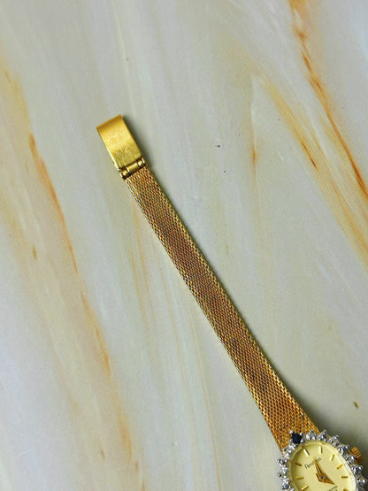 Armitron Diamond Quartz Ladies Watch – Gold Tone Mesh Bracelet – Crystal Bezel