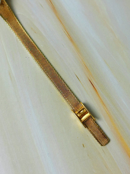Armitron Diamond Quartz Ladies Watch – Gold Tone Mesh Bracelet – Crystal Bezel