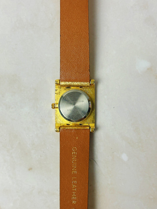 Vintage Jacomo Ladies Watch – Gold Tone Filigree Bracelet – Ornate Design – Quartz