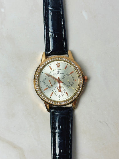 Sailor Jane Ladies Watch – Crystal Bezel – Multifunction Dial – Rose Gold Tone