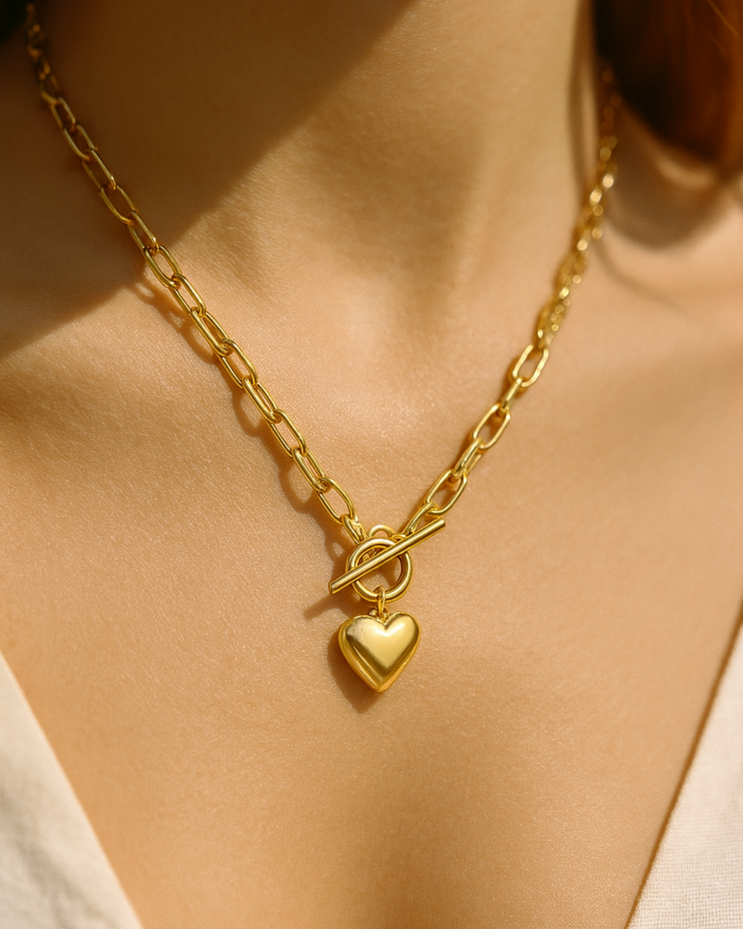 Amoré Toggle Heart Necklace
