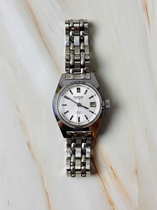 Citizen Automatic Women’s Watch – 21 Jewels – 21,600 bph – Date – Stainless Steel Vintage