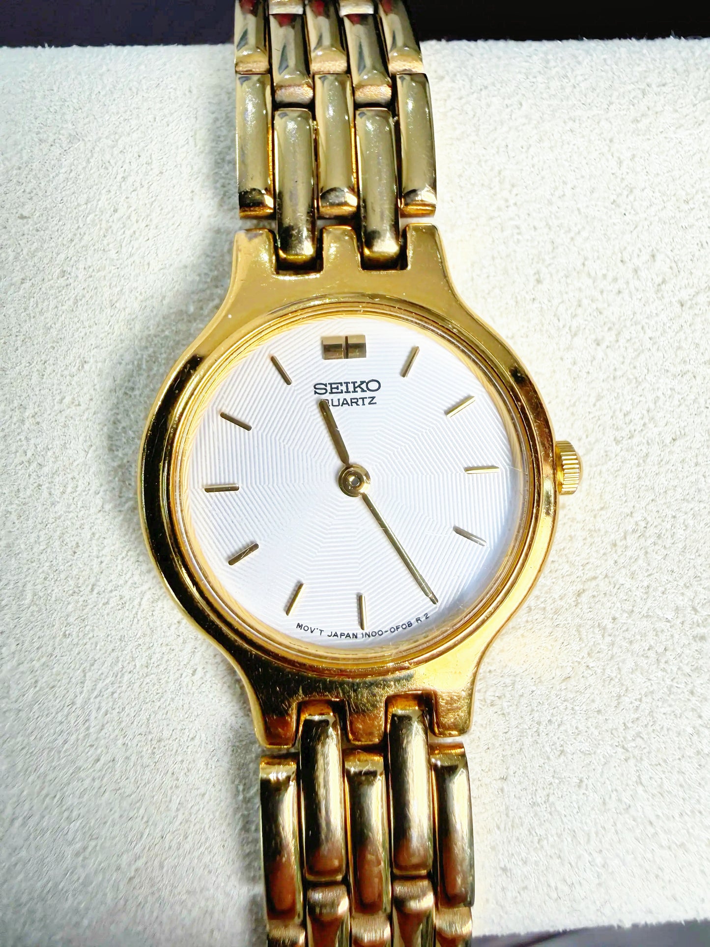 Vintage Seiko Women’s 1N00-0A99 Gold-Tone Quartz Dress Watch (6" Bracelet)